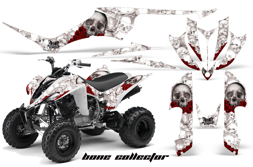 Yamaha Raptor 350 Graphics BoneCollector White